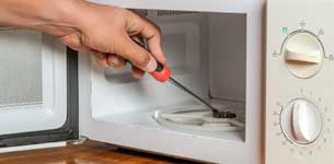 Microwave Shuts Down or Trips MCB