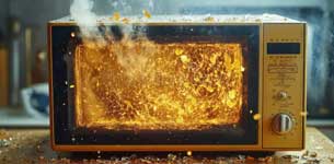 Sparks Inside the Oven